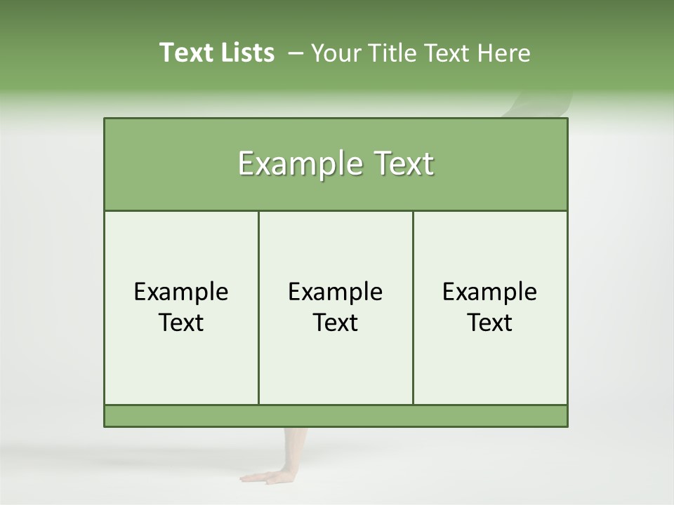Gymnastic Pose Model PowerPoint Template