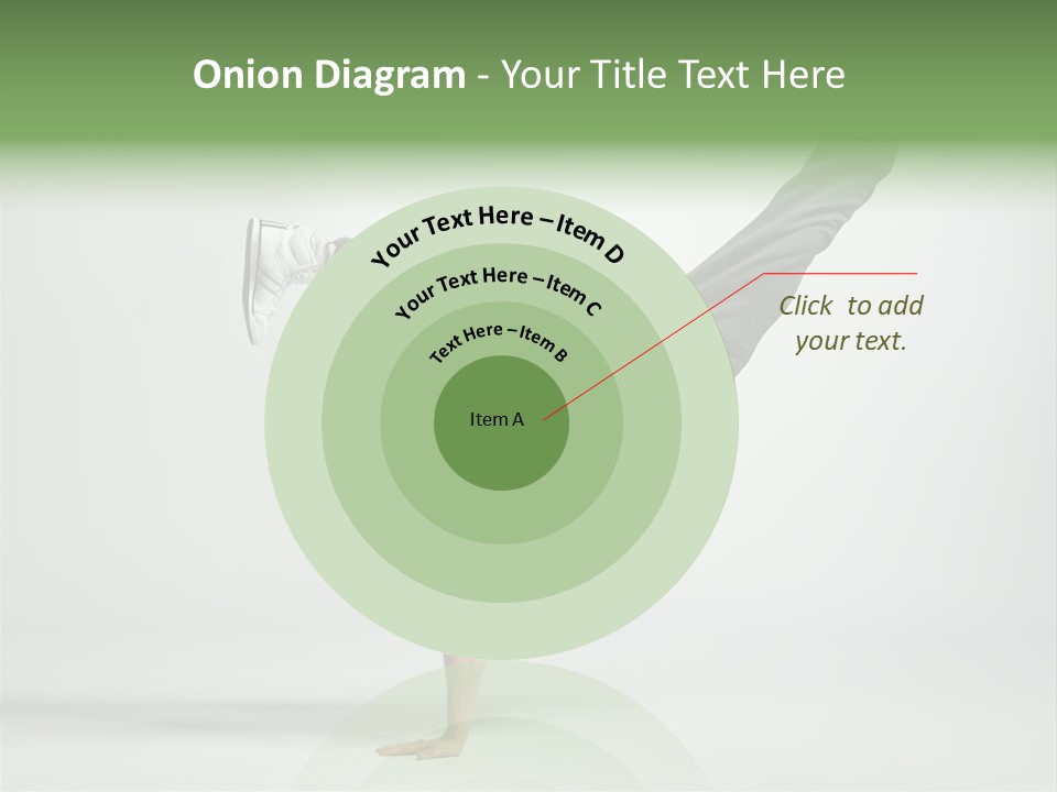 Gymnastic Pose Model PowerPoint Template