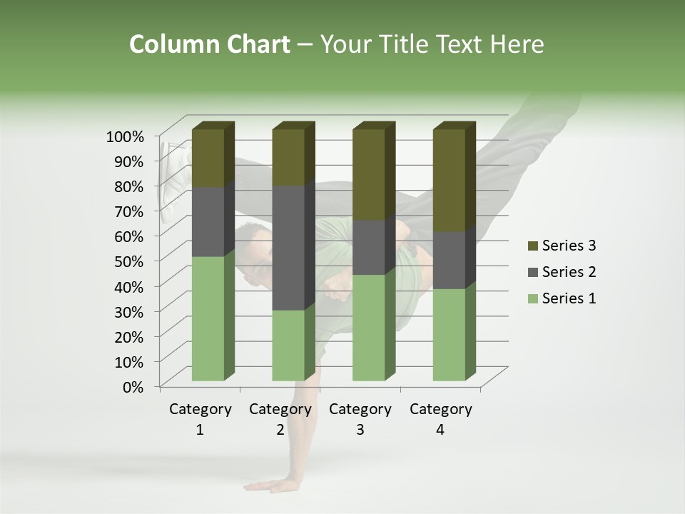 Gymnastic Pose Model PowerPoint Template