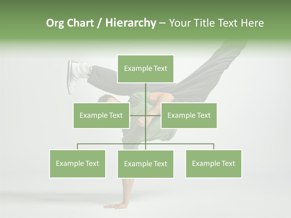 Gymnastic Pose Model PowerPoint Template