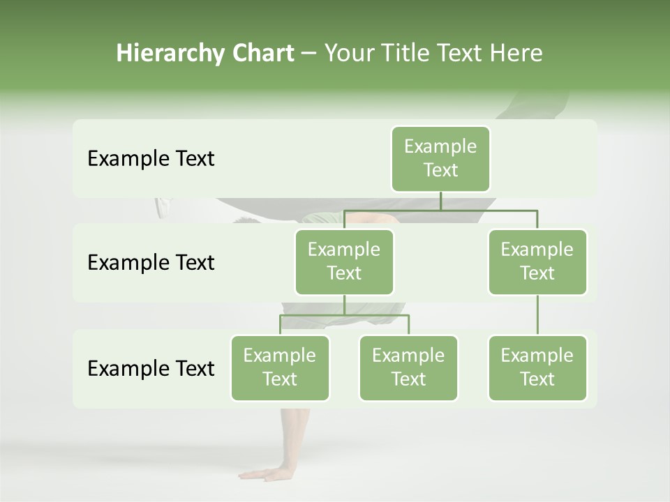 Gymnastic Pose Model PowerPoint Template