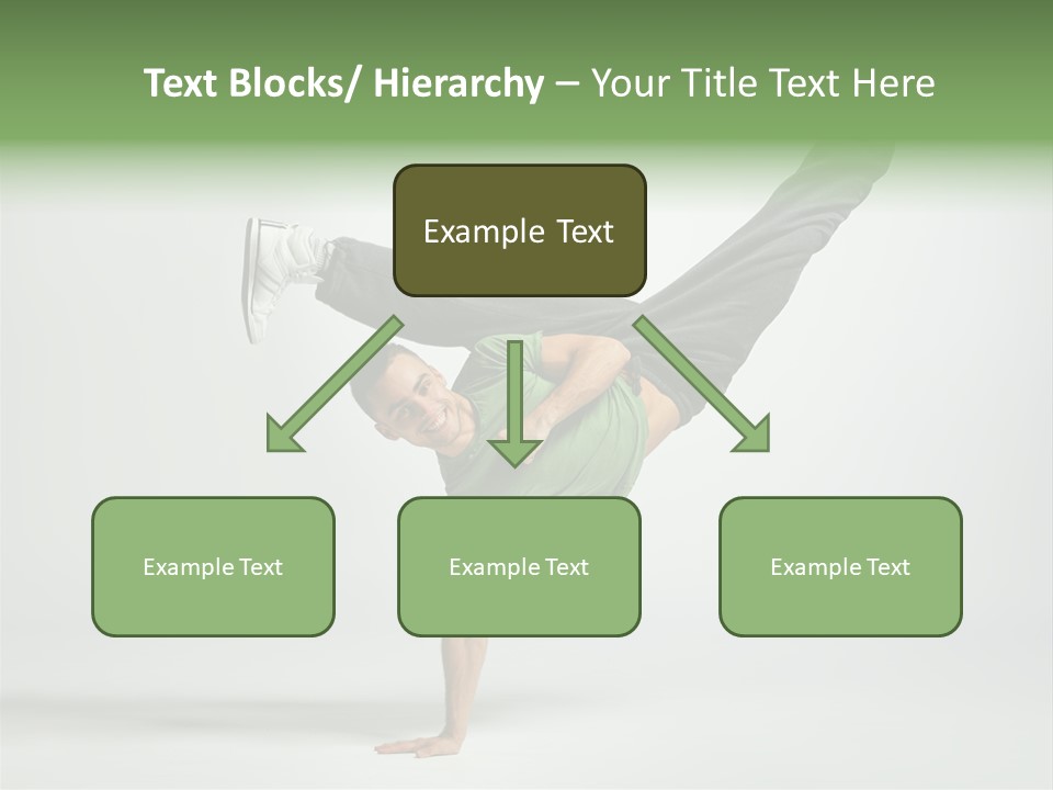 Gymnastic Pose Model PowerPoint Template