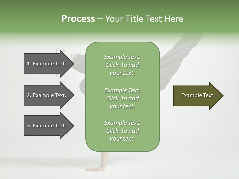 Gymnastic Pose Model PowerPoint Template