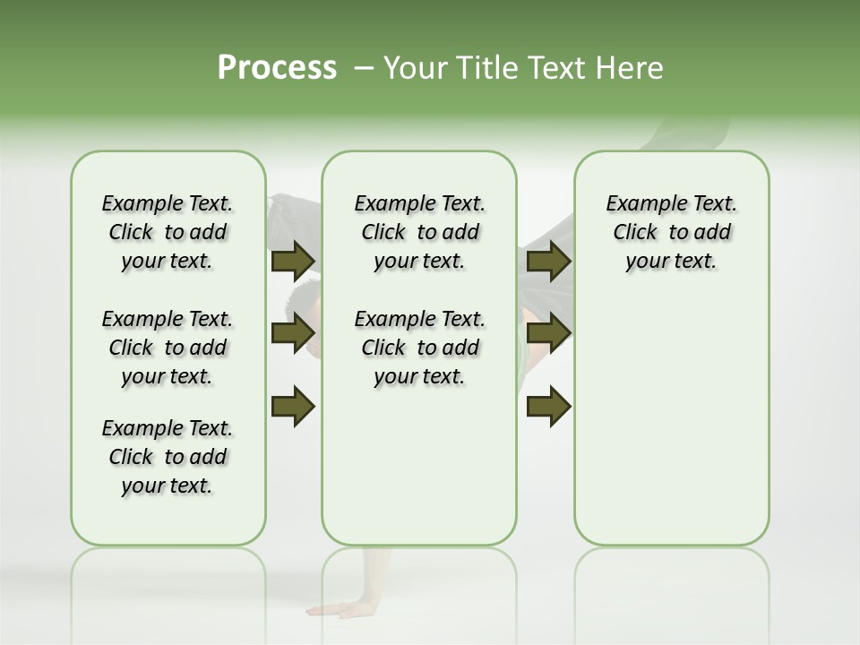 Gymnastic Pose Model PowerPoint Template