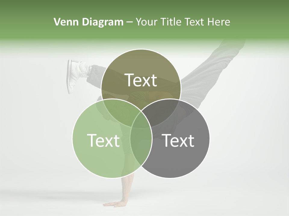 Gymnastic Pose Model PowerPoint Template