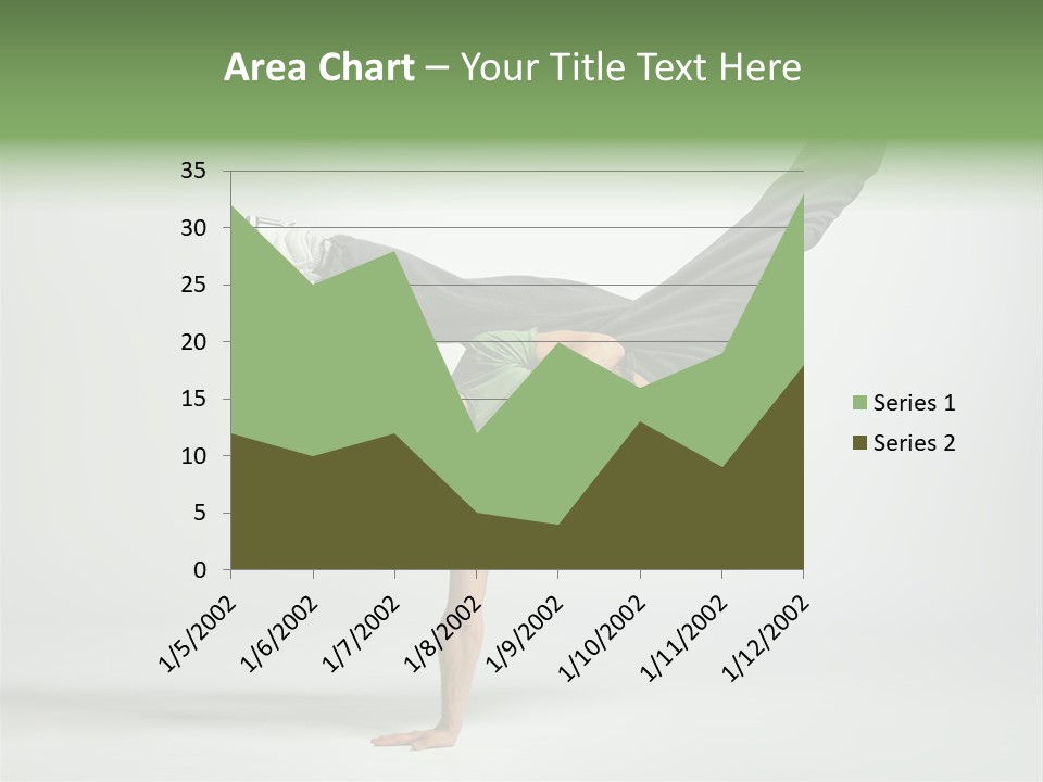 Gymnastic Pose Model PowerPoint Template