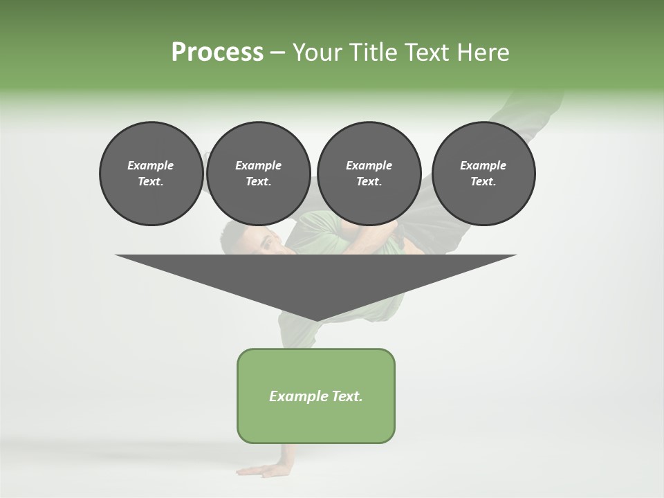 Gymnastic Pose Model PowerPoint Template