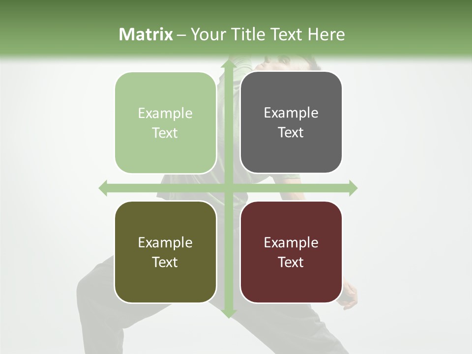 Teenager Fitness Pose PowerPoint Template