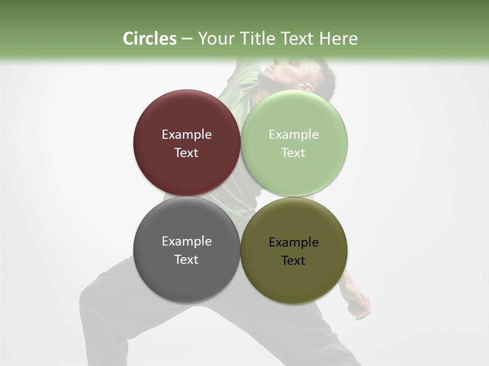 Teenager Fitness Pose PowerPoint Template