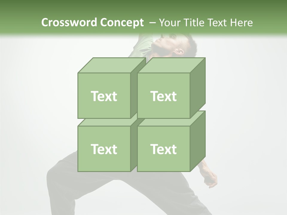 Teenager Fitness Pose PowerPoint Template