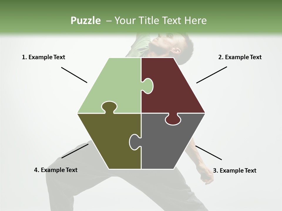 Teenager Fitness Pose PowerPoint Template