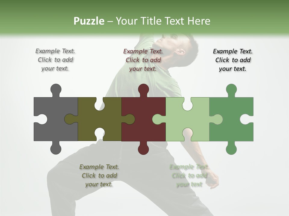 Teenager Fitness Pose PowerPoint Template