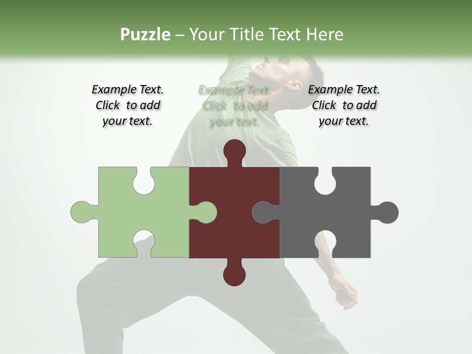 Teenager Fitness Pose PowerPoint Template