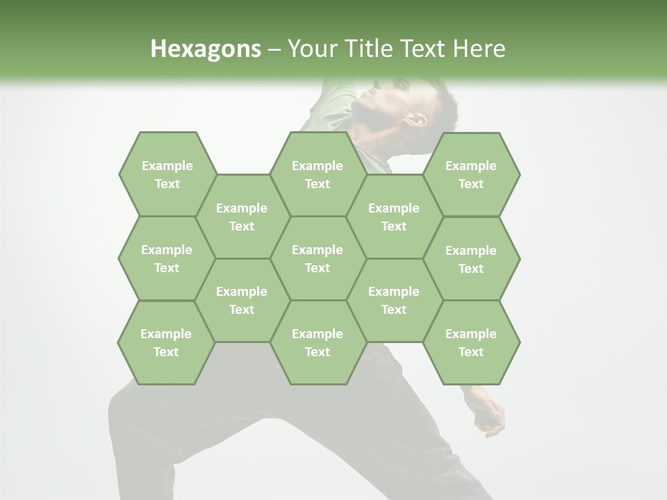 Teenager Fitness Pose PowerPoint Template