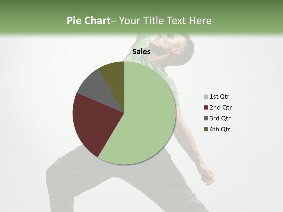 Teenager Fitness Pose PowerPoint Template