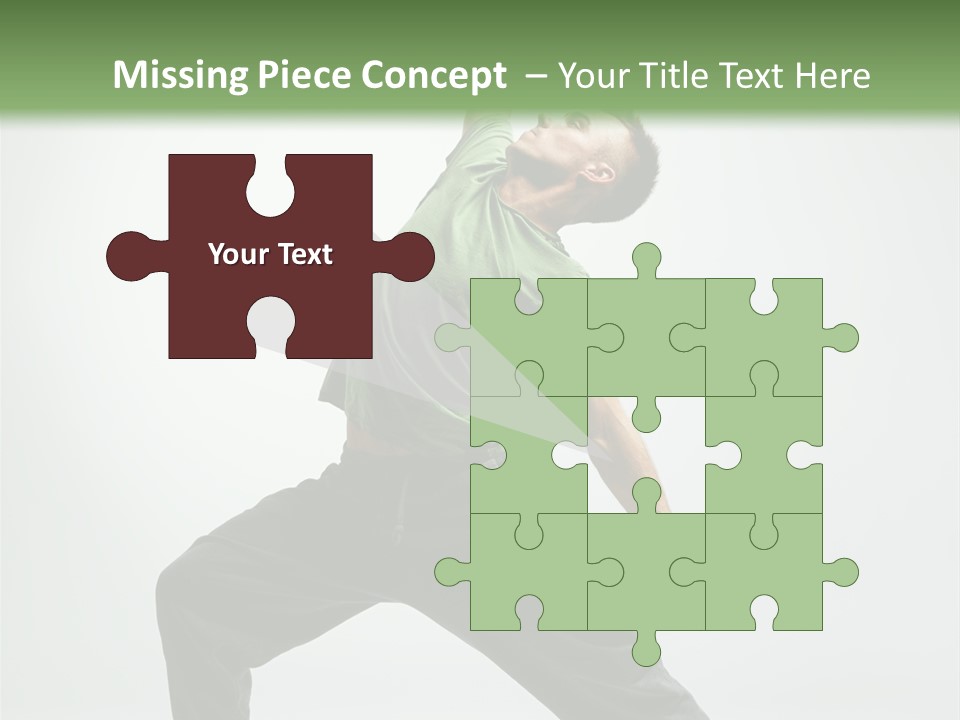 Teenager Fitness Pose PowerPoint Template