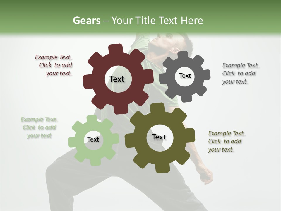 Teenager Fitness Pose PowerPoint Template