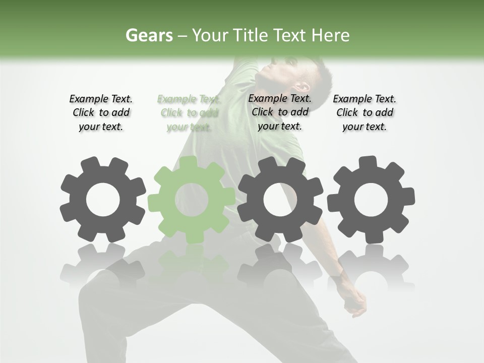 Teenager Fitness Pose PowerPoint Template