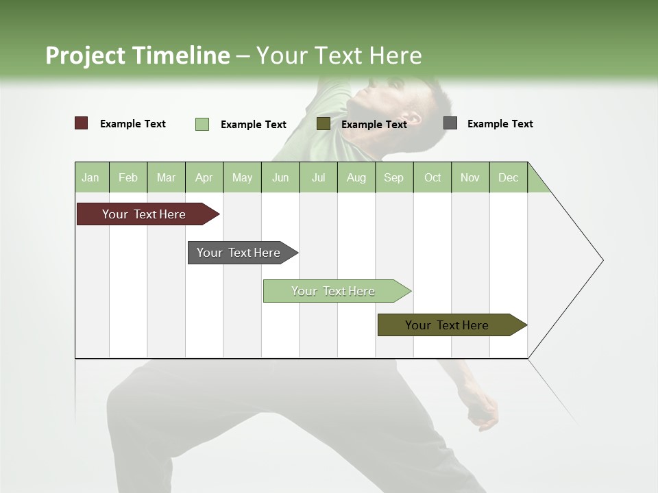 Teenager Fitness Pose PowerPoint Template