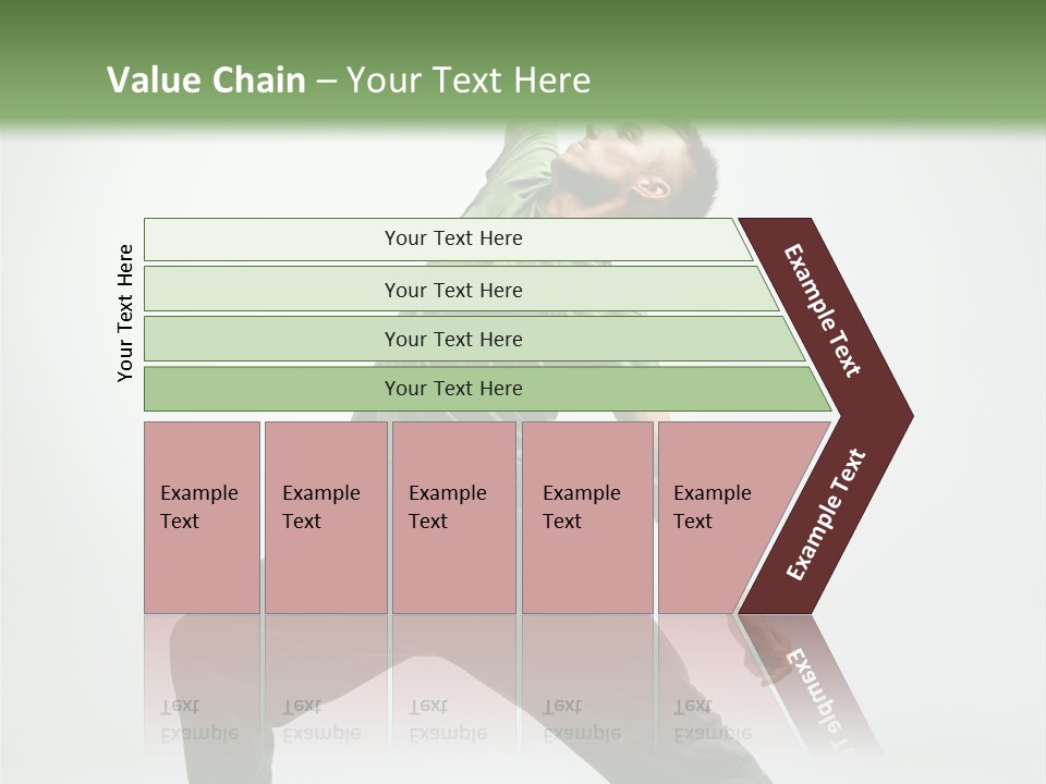Teenager Fitness Pose PowerPoint Template