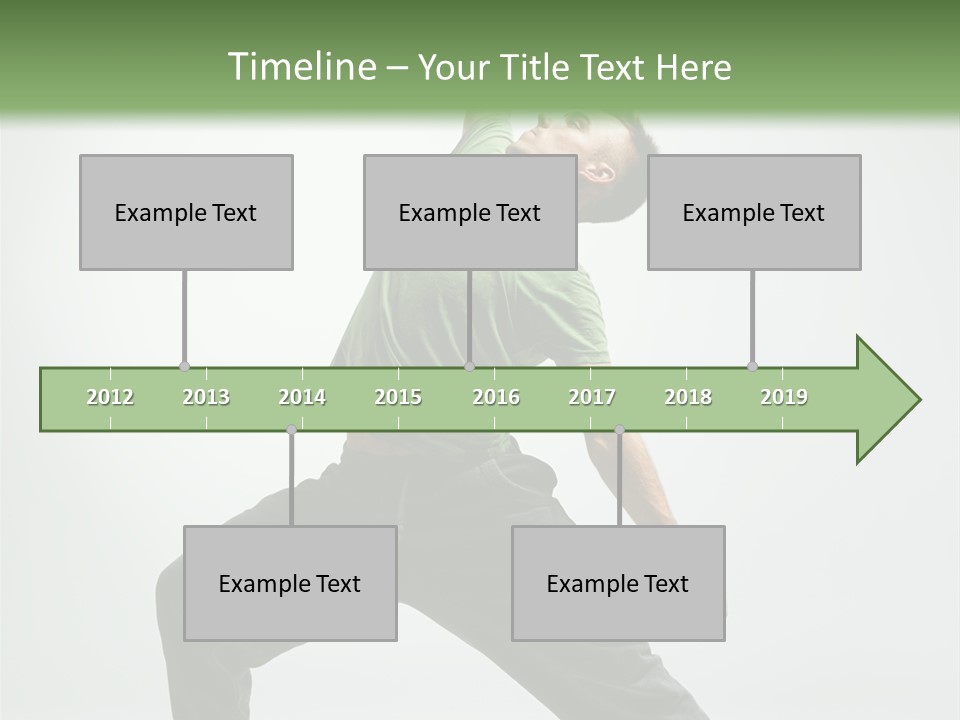 Teenager Fitness Pose PowerPoint Template