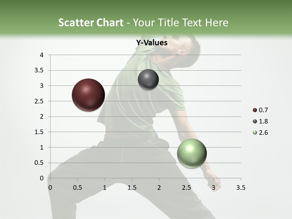 Teenager Fitness Pose PowerPoint Template