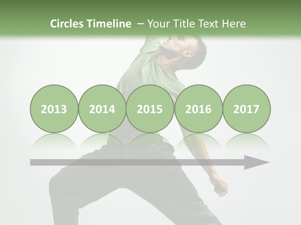 Teenager Fitness Pose PowerPoint Template
