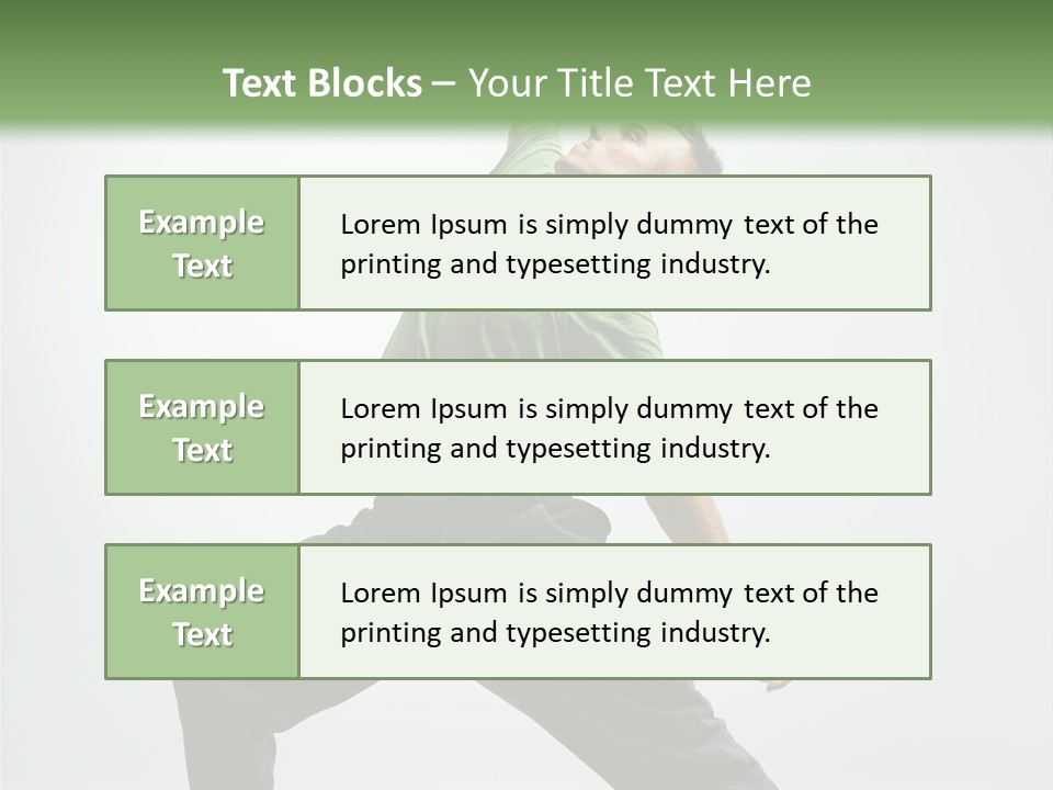 Teenager Fitness Pose PowerPoint Template