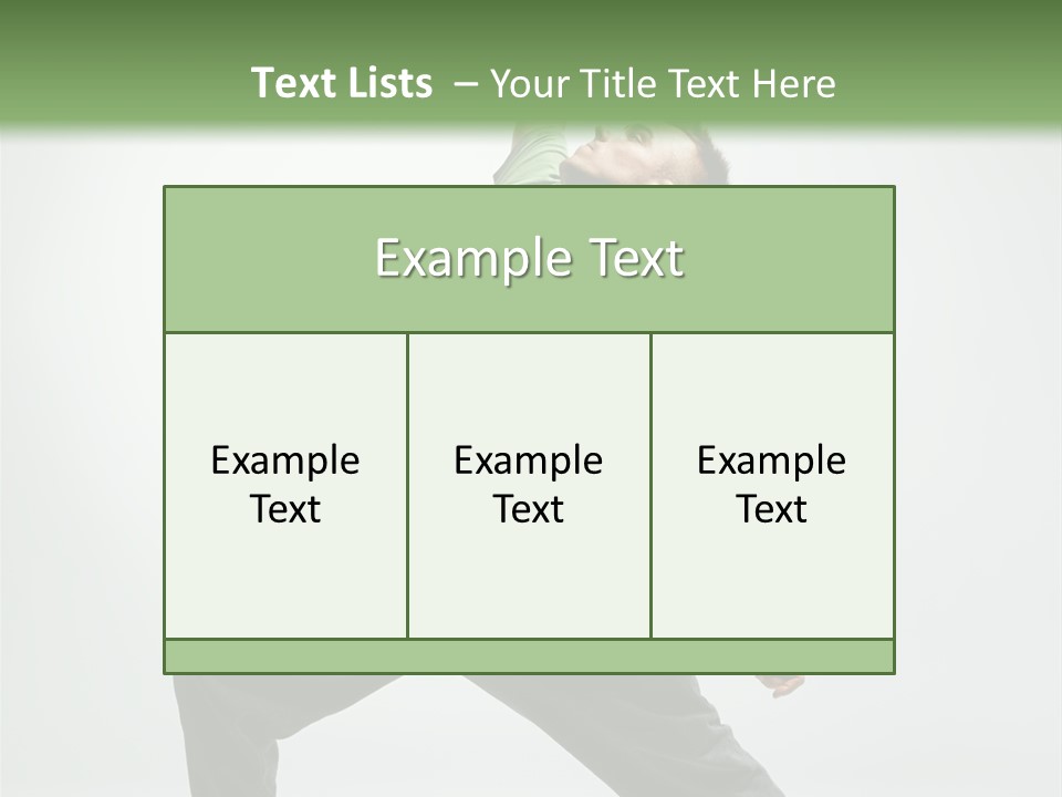 Teenager Fitness Pose PowerPoint Template