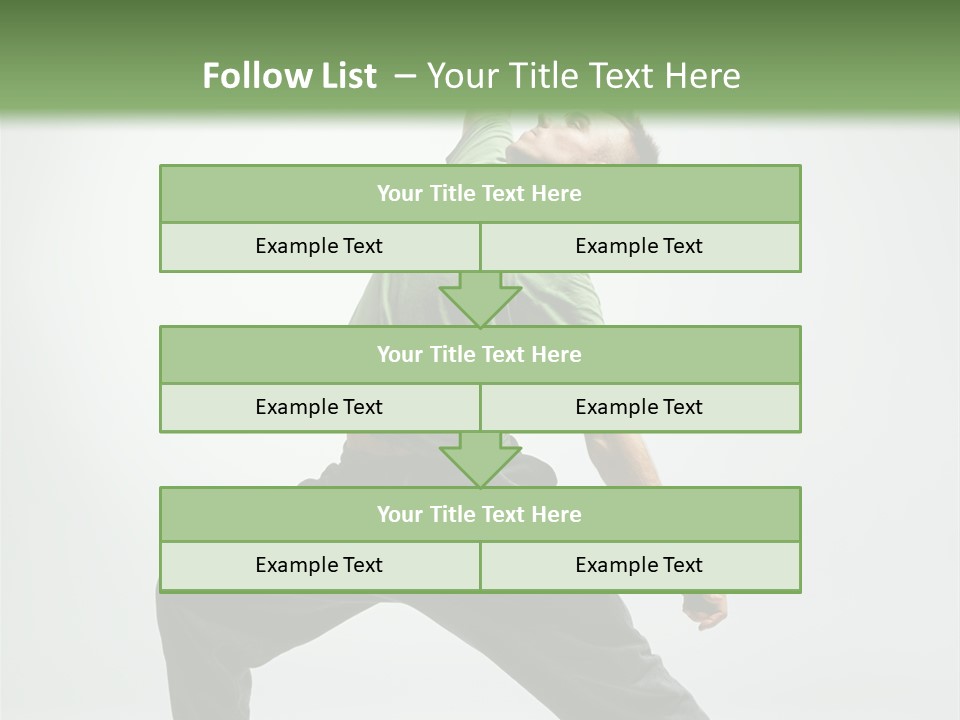 Teenager Fitness Pose PowerPoint Template