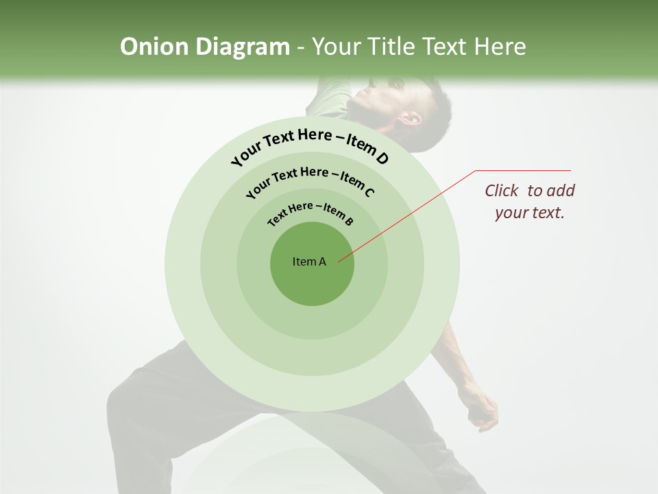 Teenager Fitness Pose PowerPoint Template