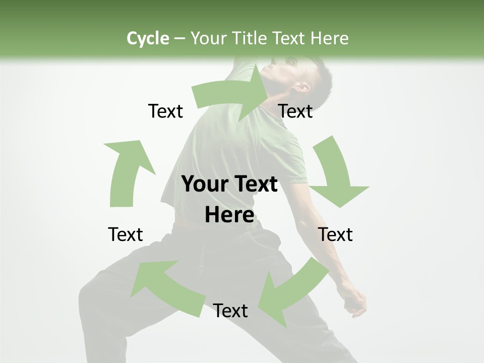 Teenager Fitness Pose PowerPoint Template