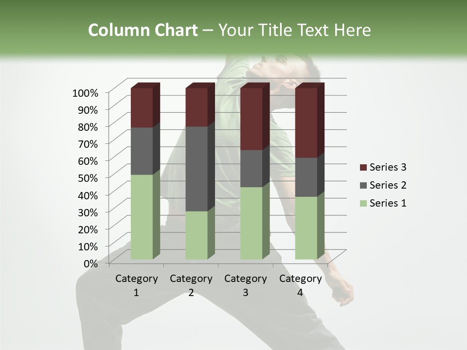 Teenager Fitness Pose PowerPoint Template