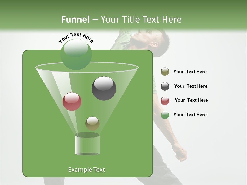 Teenager Fitness Pose PowerPoint Template