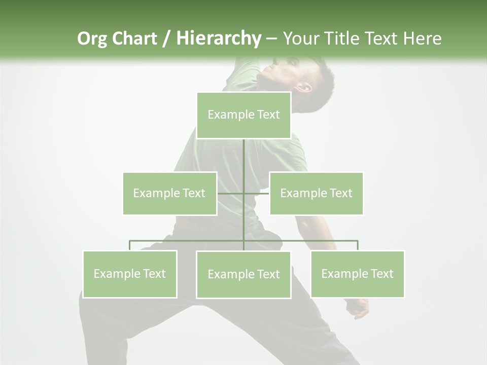 Teenager Fitness Pose PowerPoint Template