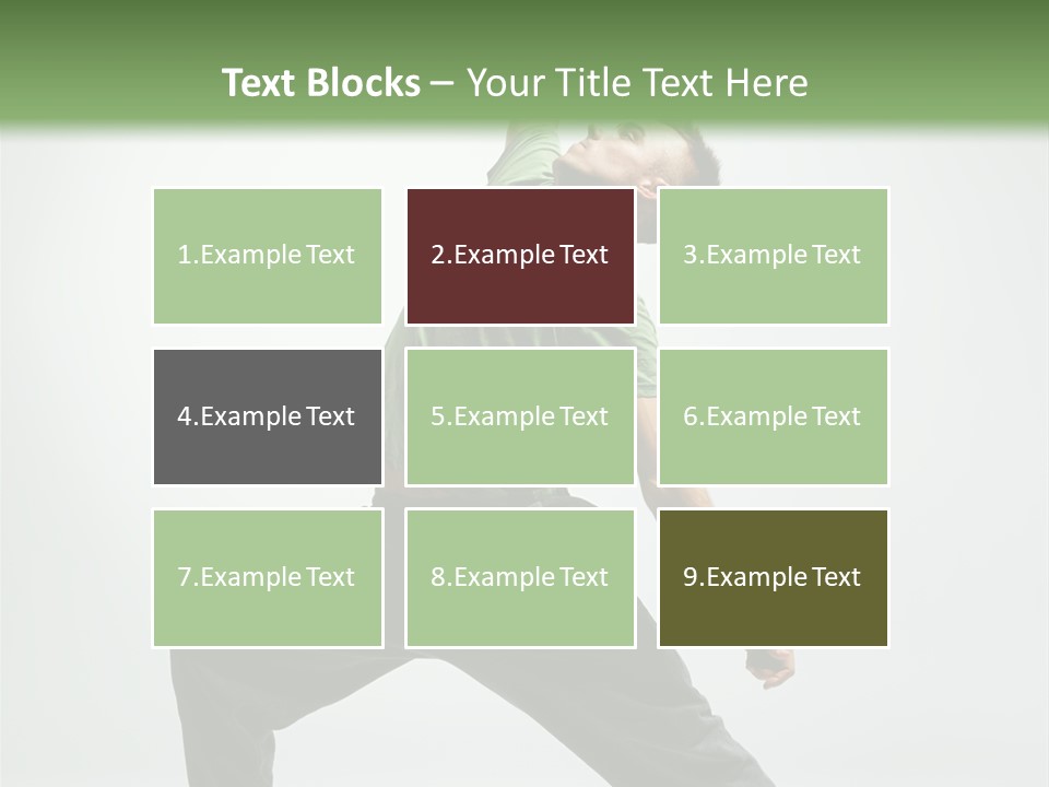 Teenager Fitness Pose PowerPoint Template