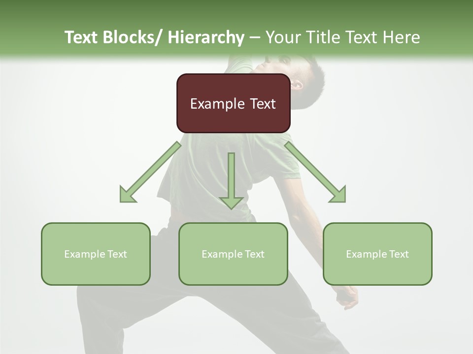 Teenager Fitness Pose PowerPoint Template