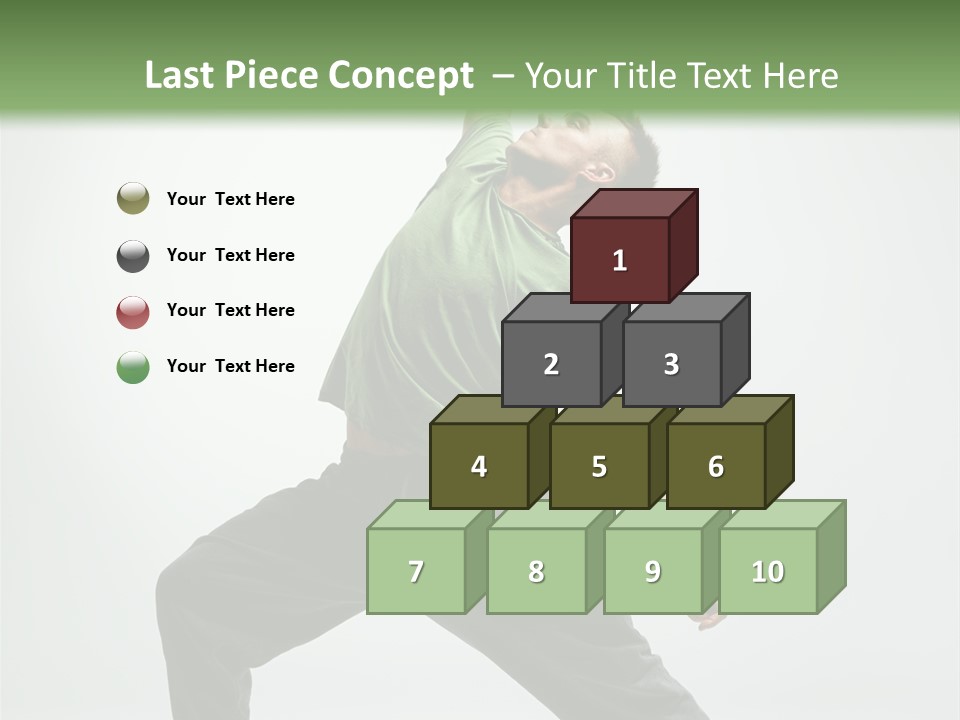 Teenager Fitness Pose PowerPoint Template