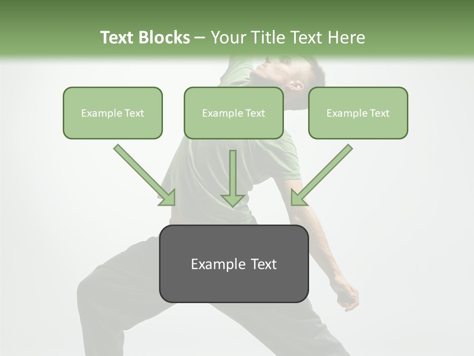 Teenager Fitness Pose PowerPoint Template
