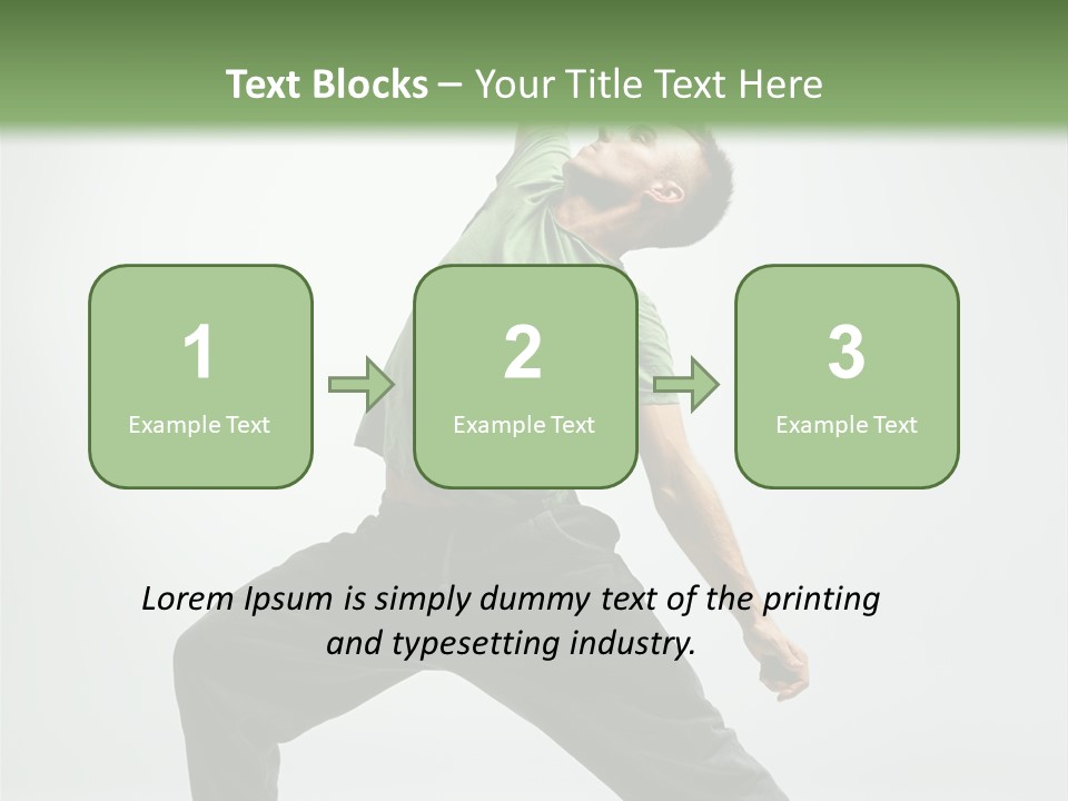 Teenager Fitness Pose PowerPoint Template