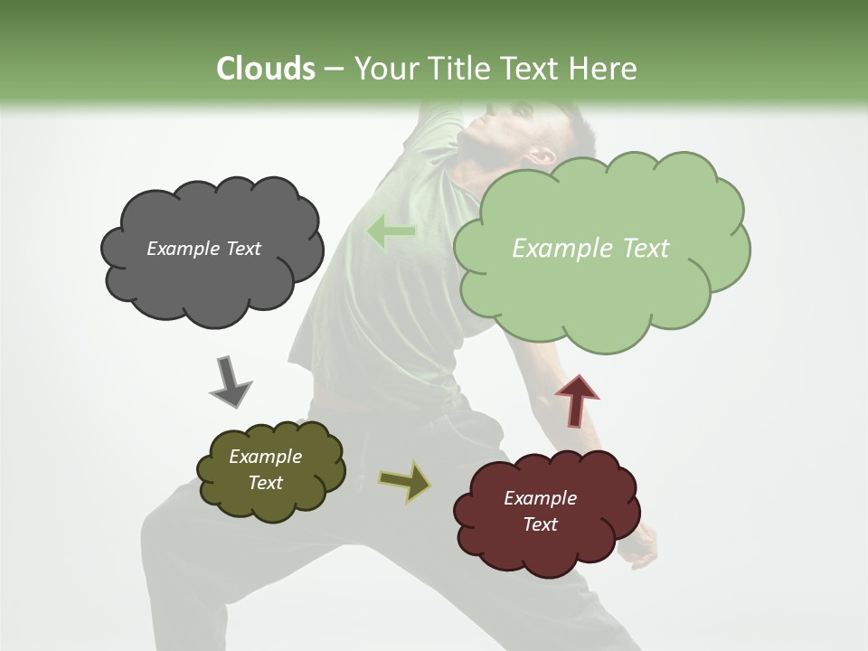 Teenager Fitness Pose PowerPoint Template