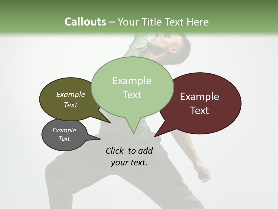 Teenager Fitness Pose PowerPoint Template