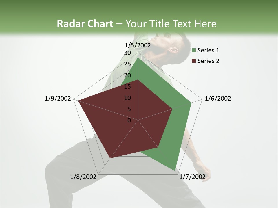Teenager Fitness Pose PowerPoint Template