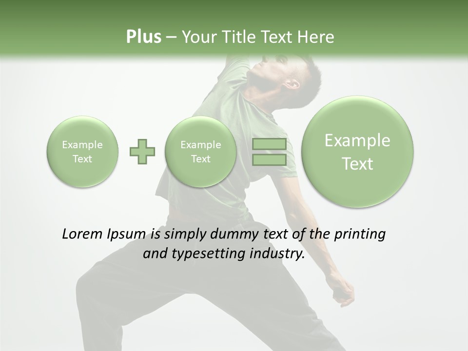 Teenager Fitness Pose PowerPoint Template