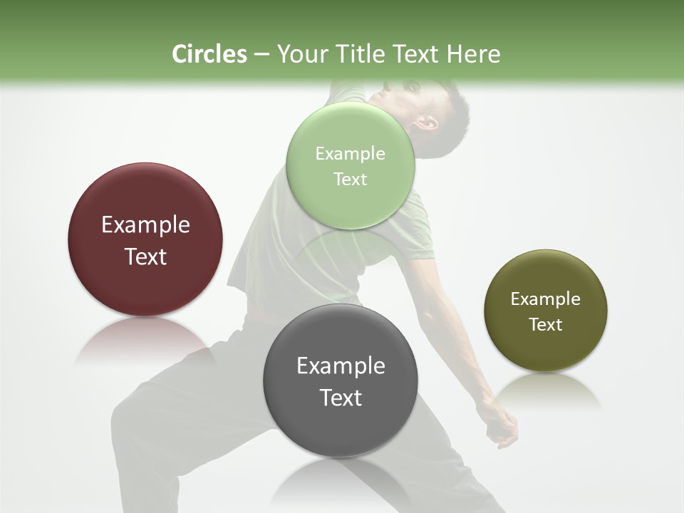 Teenager Fitness Pose PowerPoint Template