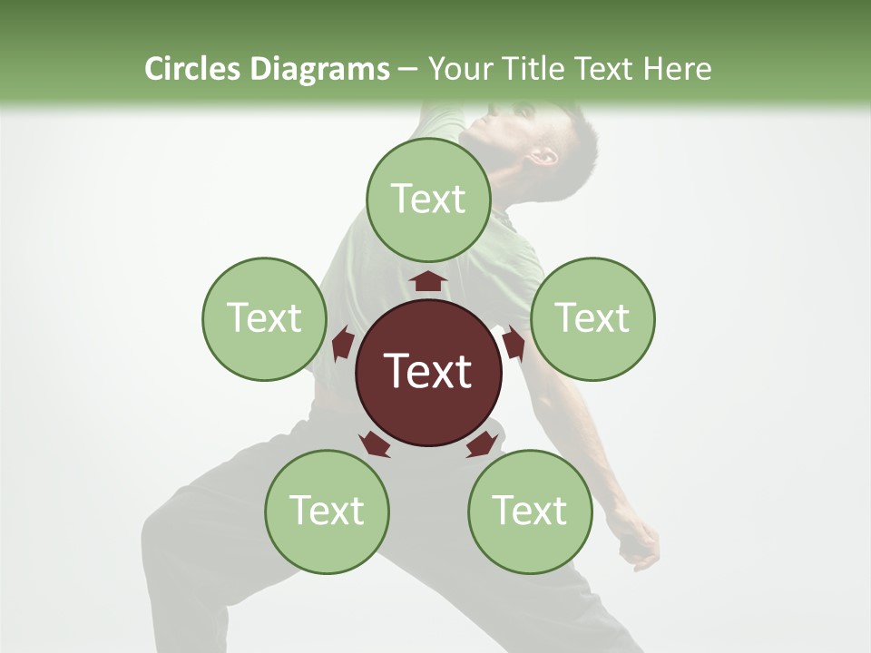 Teenager Fitness Pose PowerPoint Template