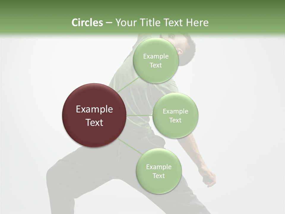 Teenager Fitness Pose PowerPoint Template