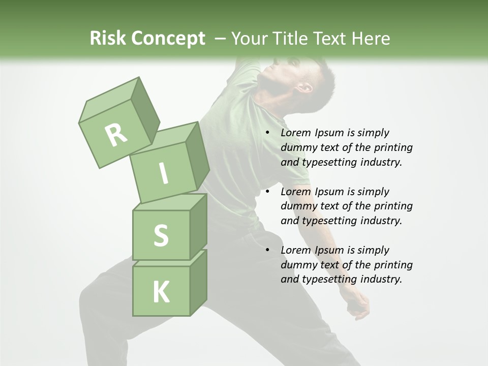 Teenager Fitness Pose PowerPoint Template