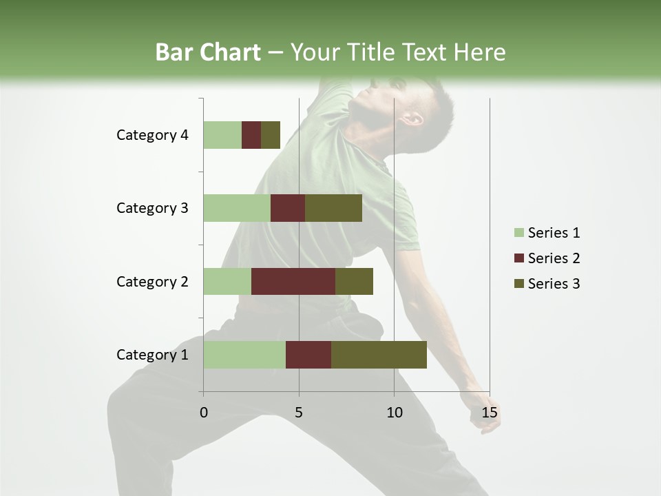Teenager Fitness Pose PowerPoint Template