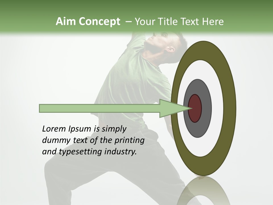 Teenager Fitness Pose PowerPoint Template